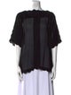 Isabel Marant Bateau Neckline Short Sleeve Blouse