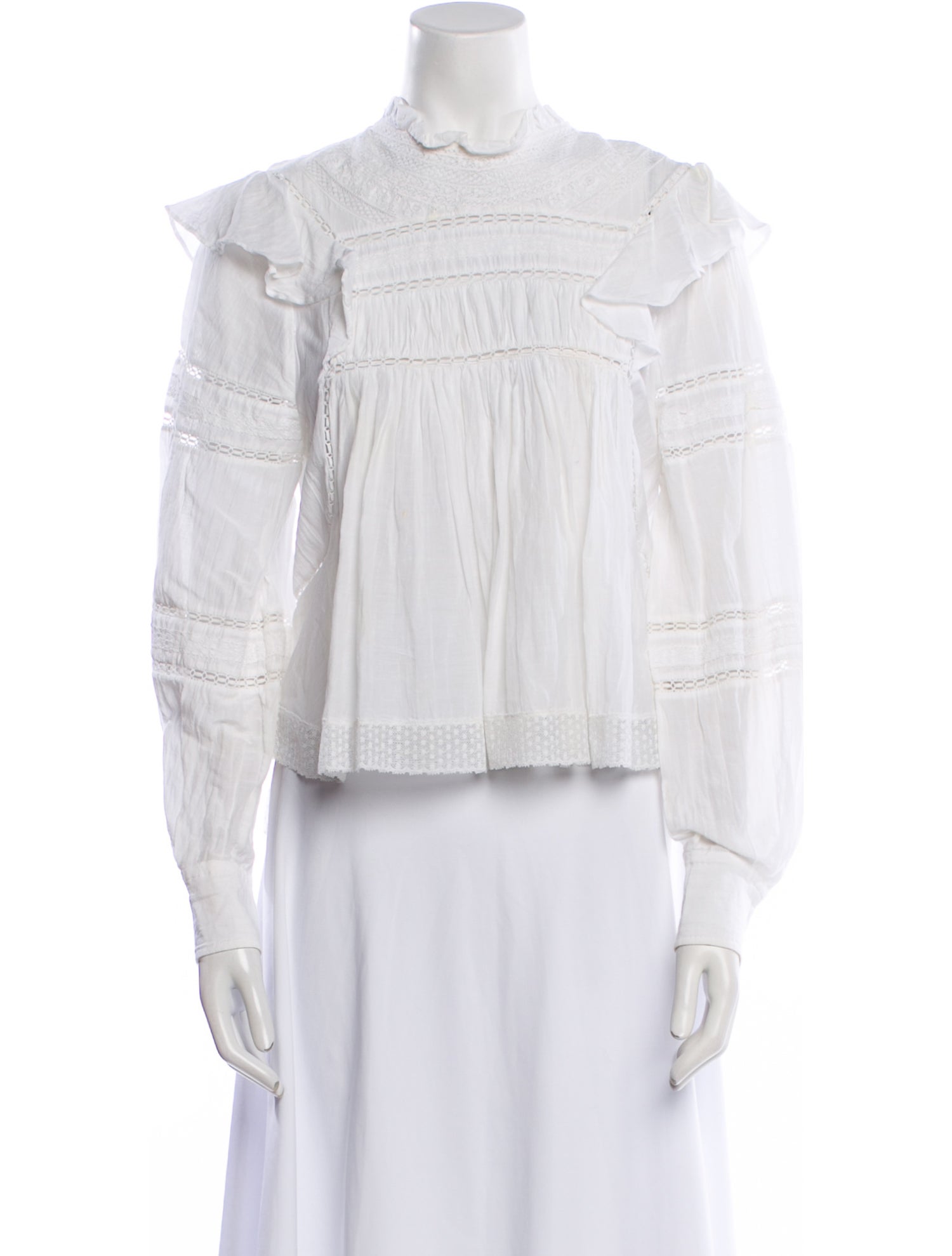 Étoile Isabel Marant Mock Neck Long Sleeve Blouse