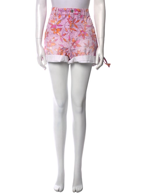 Isabel Marant Floral Print Mini Shorts