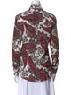 Isabel Marant Paisley Print Long Sleeve Button-Up Top