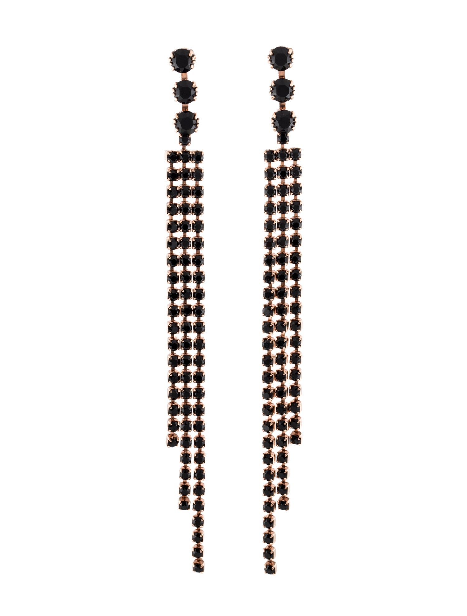 Isabel Marant Crystal Embellished Drop Earrings