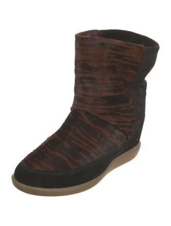 Isabel Marant Ponyhair Animal Print Boots