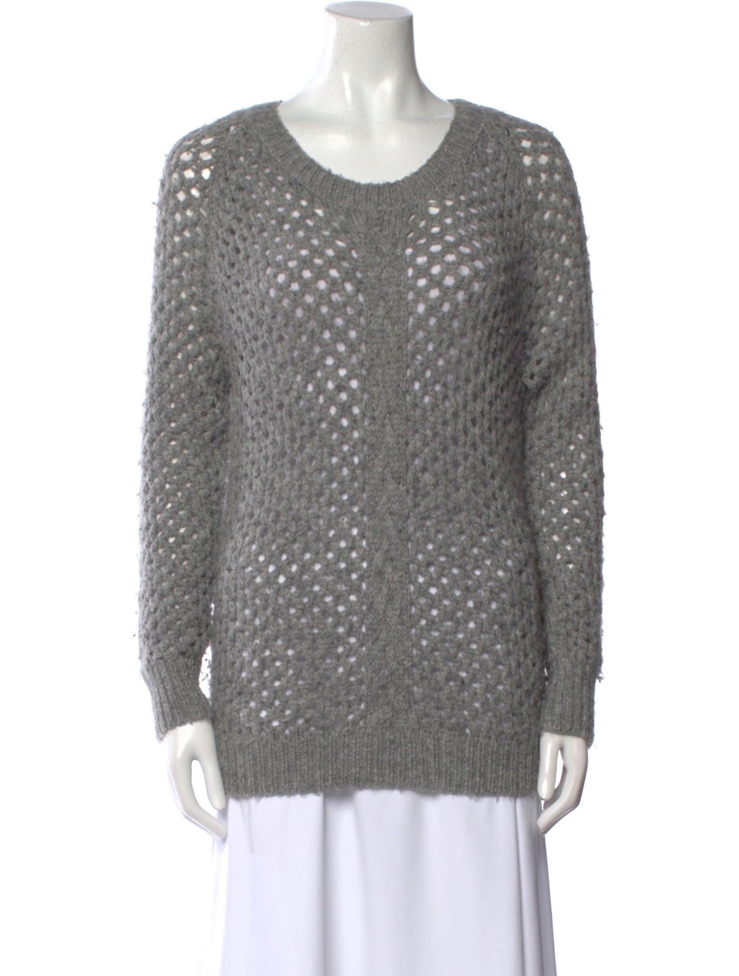 Isabel Marant Baby Alpaca Scoop Neck Sweater