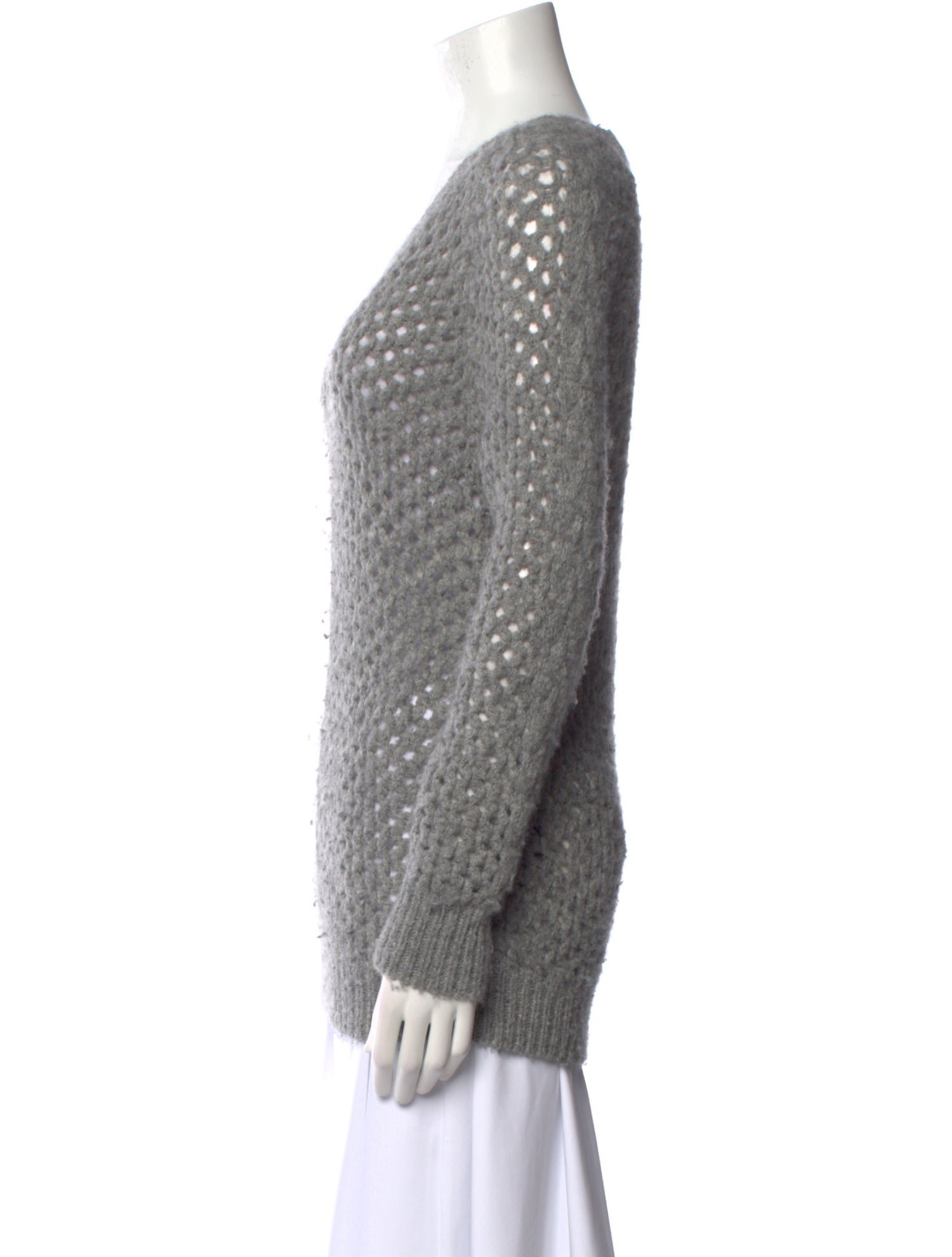 Isabel Marant Baby Alpaca Scoop Neck Sweater