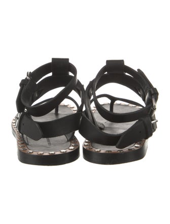 Isabel Marant Leather Studded Accents Gladiator Sandals