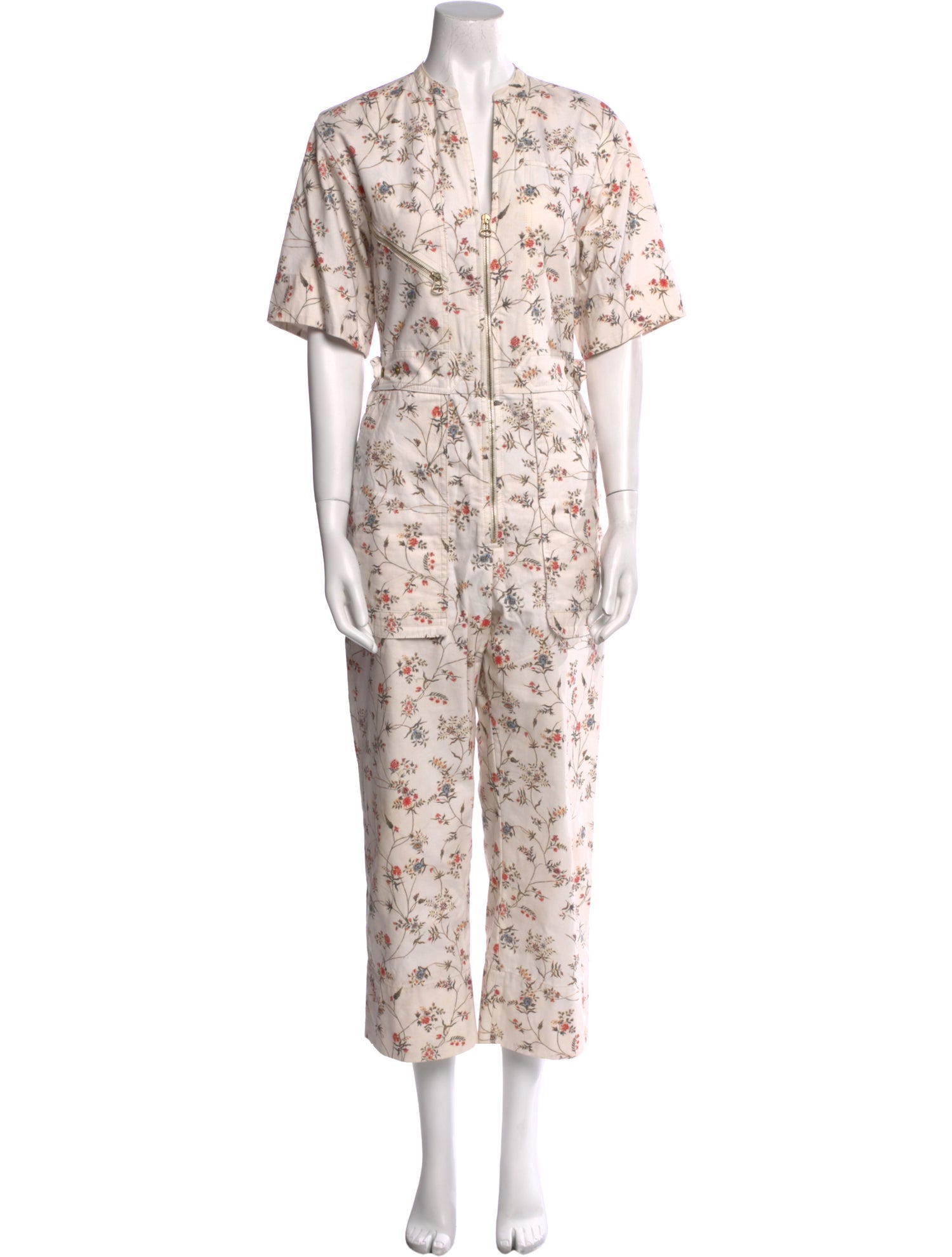 Isabel Marant Printed V-Neck Jumpsuit