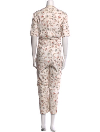 Isabel Marant Printed V-Neck Jumpsuit