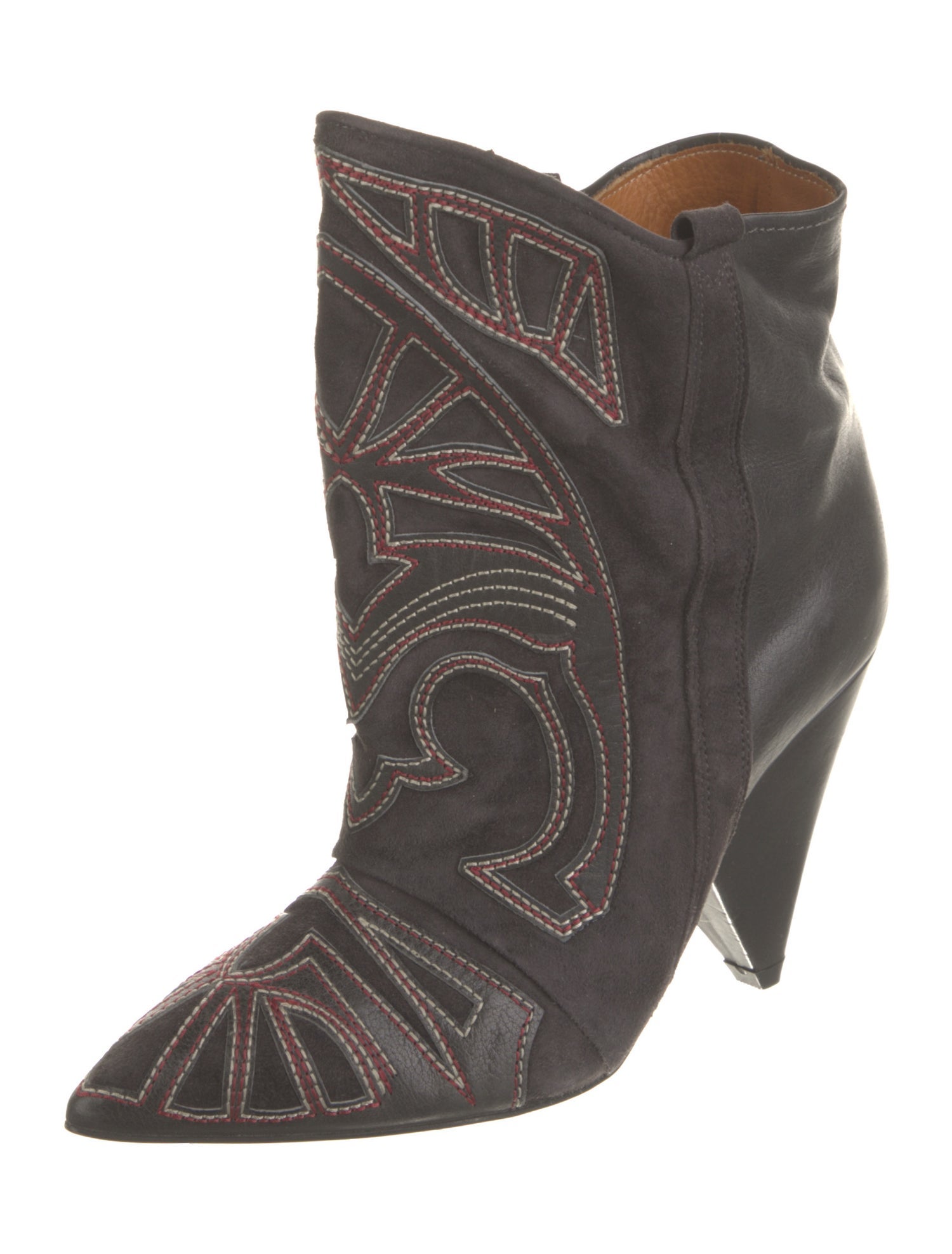 Isabel Marant Suede Printed Western Boots