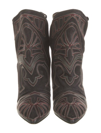 Isabel Marant Suede Printed Western Boots