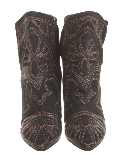 Isabel Marant Suede Printed Western Boots