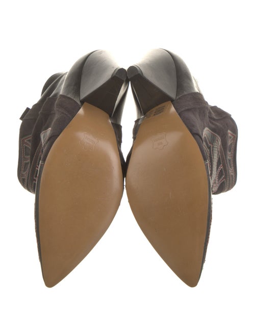 Isabel Marant Suede Printed Western Boots