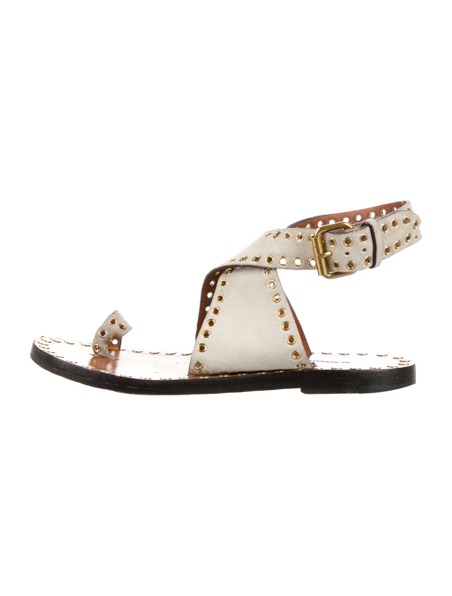 Isabel Marant Suede Studded Accents Sandals