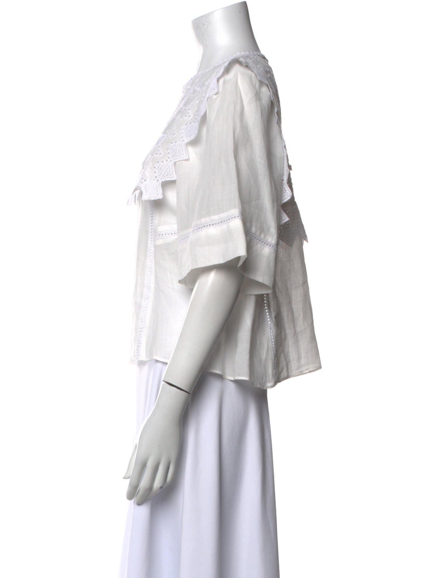 Isabel Marant Crew Neck Short Sleeve Crop Top