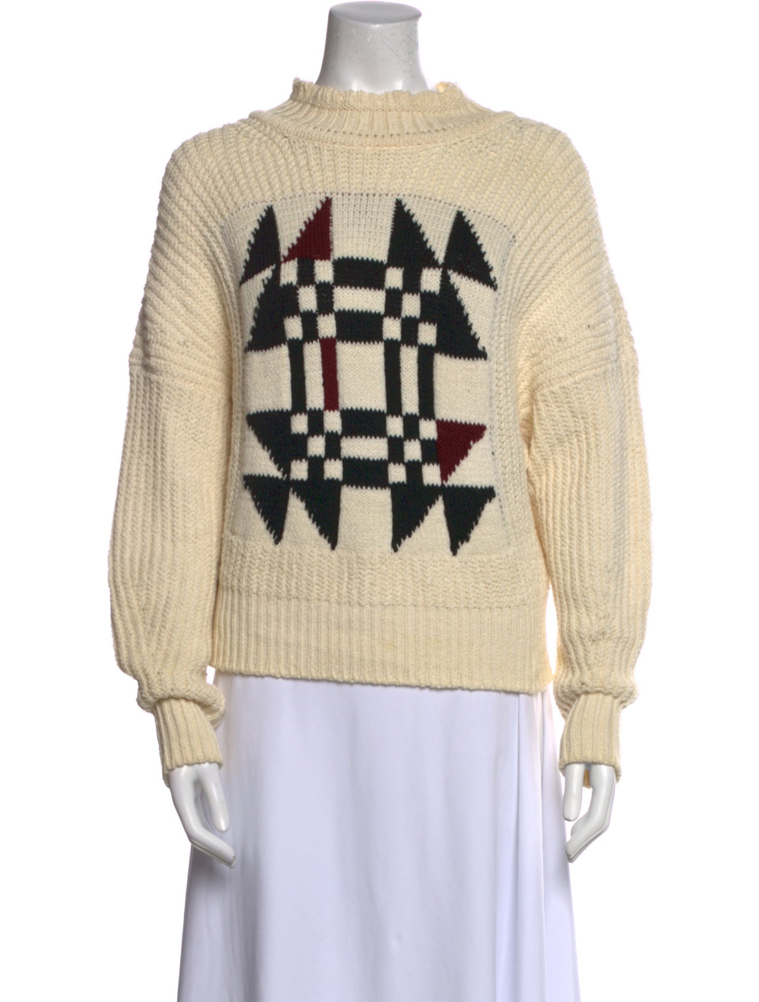 Isabel Marant Printed Mock Neck Sweater