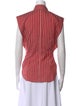 Isabel Marant Silk Striped Button-Up Top