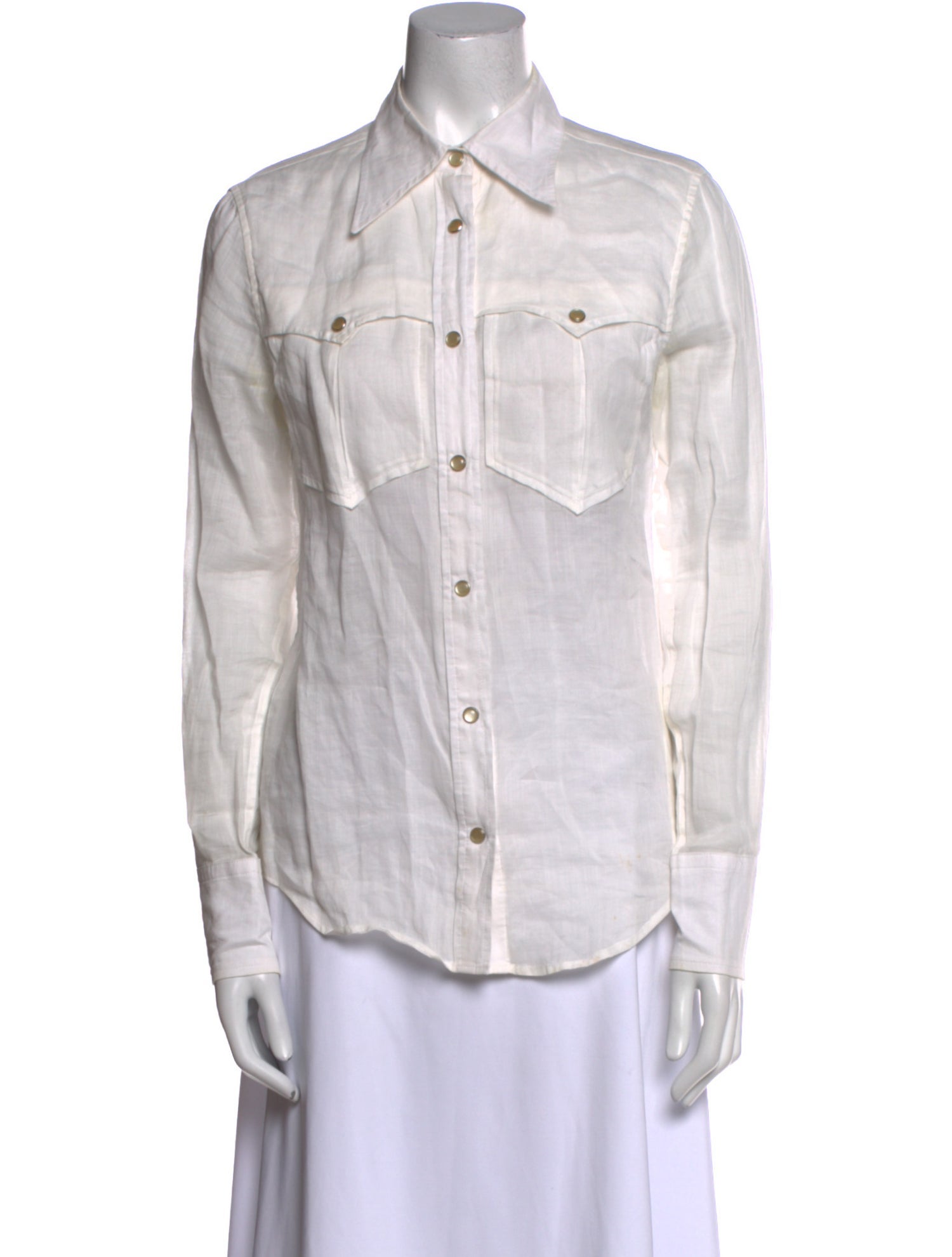 Isabel Marant Long Sleeve Button-Up Top