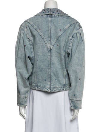 Isabel Marant Tweed Pattern Denim Jacket