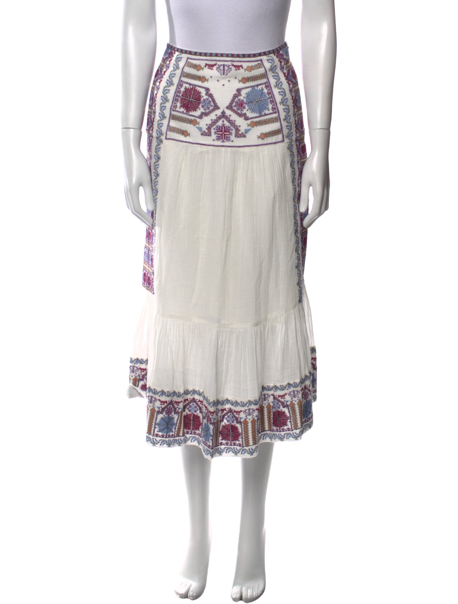 Isabel Marant Printed Midi Length Skirt