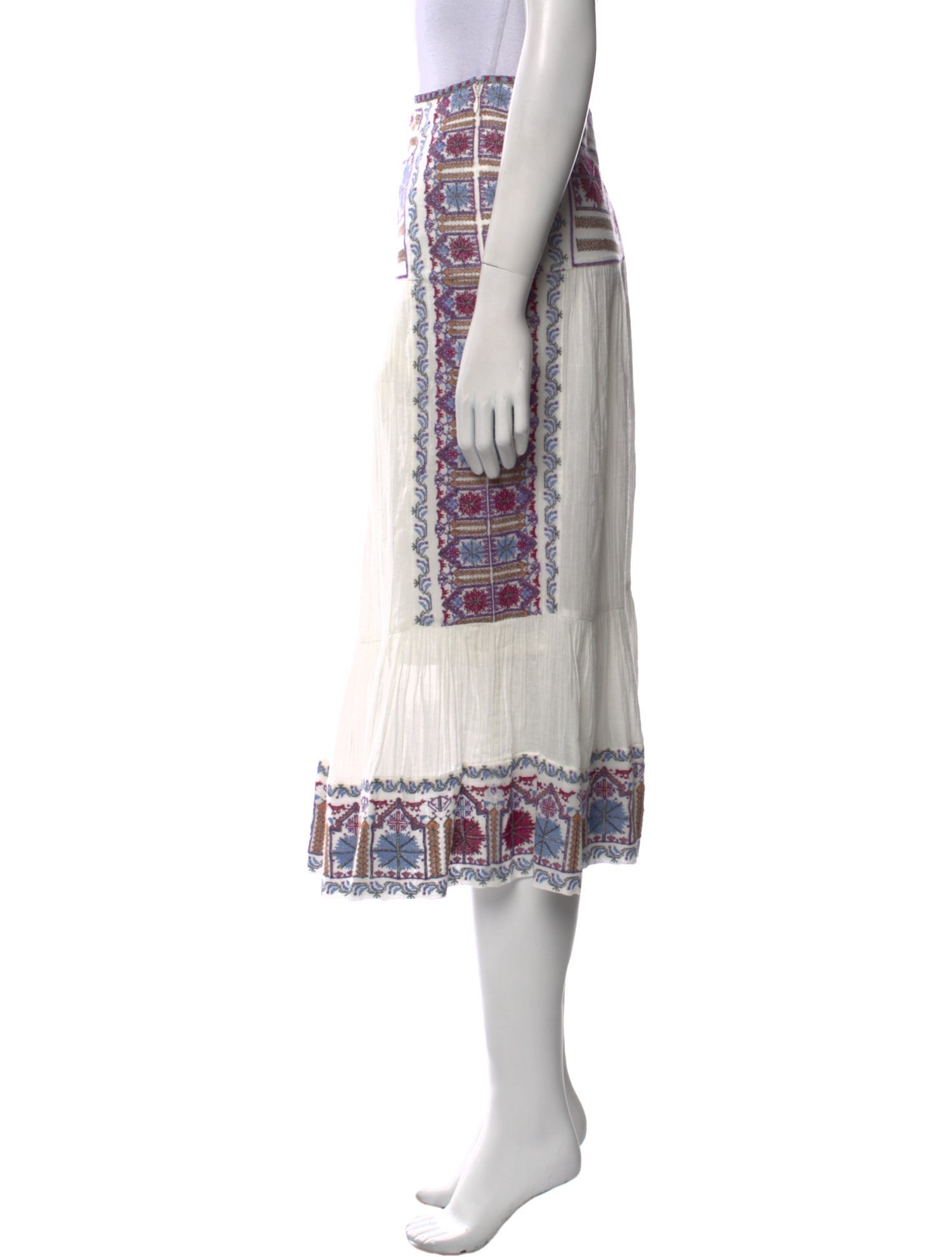 Isabel Marant Printed Midi Length Skirt