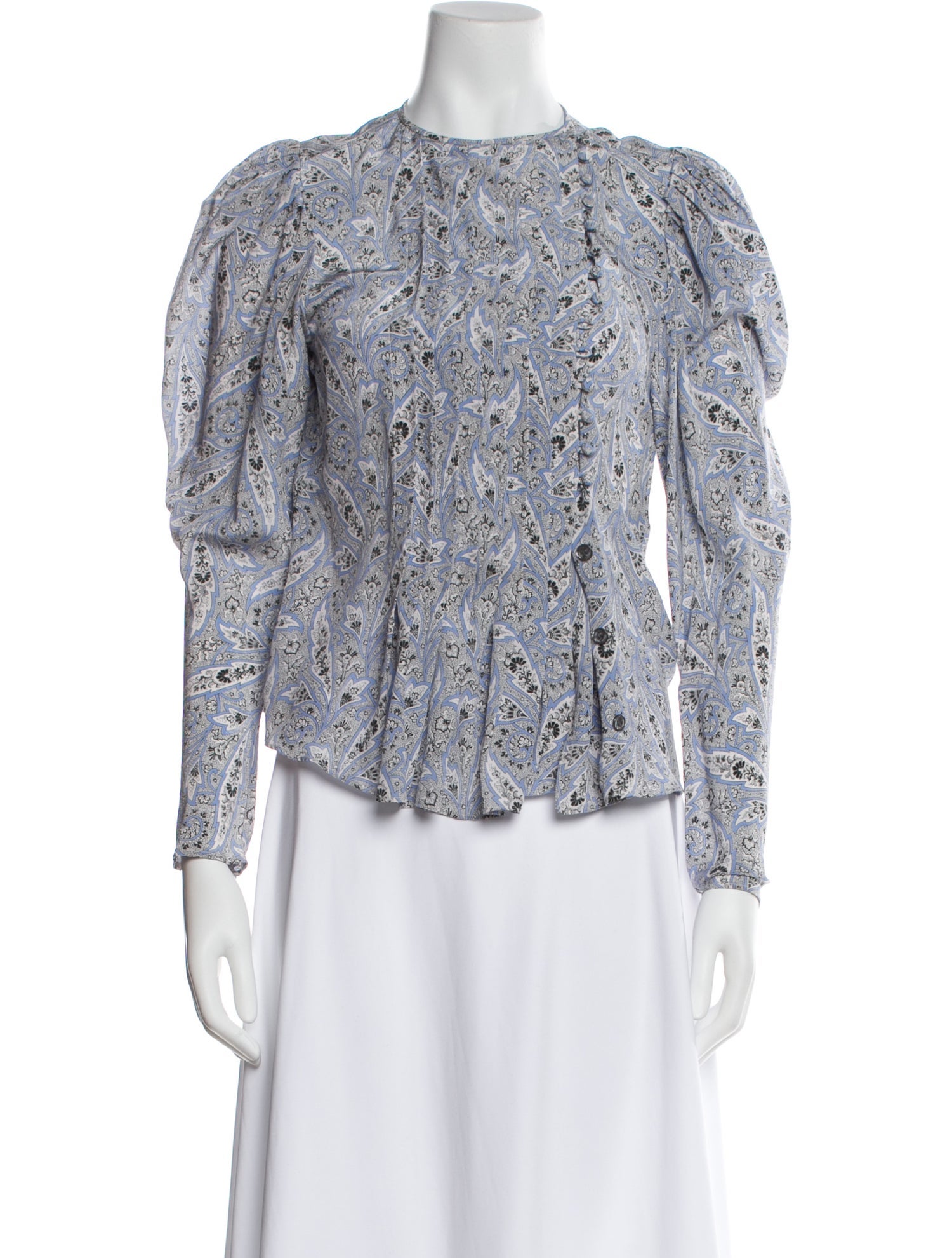 Isabel Marant Silk Floral Print Blouse