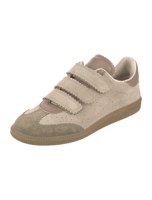 Isabel Marant Suede Scalloped Accent Sneakers