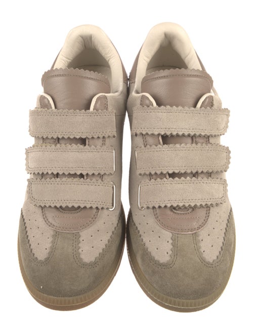 Isabel Marant Suede Scalloped Accent Sneakers