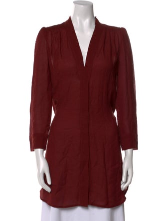 Isabel Marant V-Neck Three-Quarter Sleeve Tunic