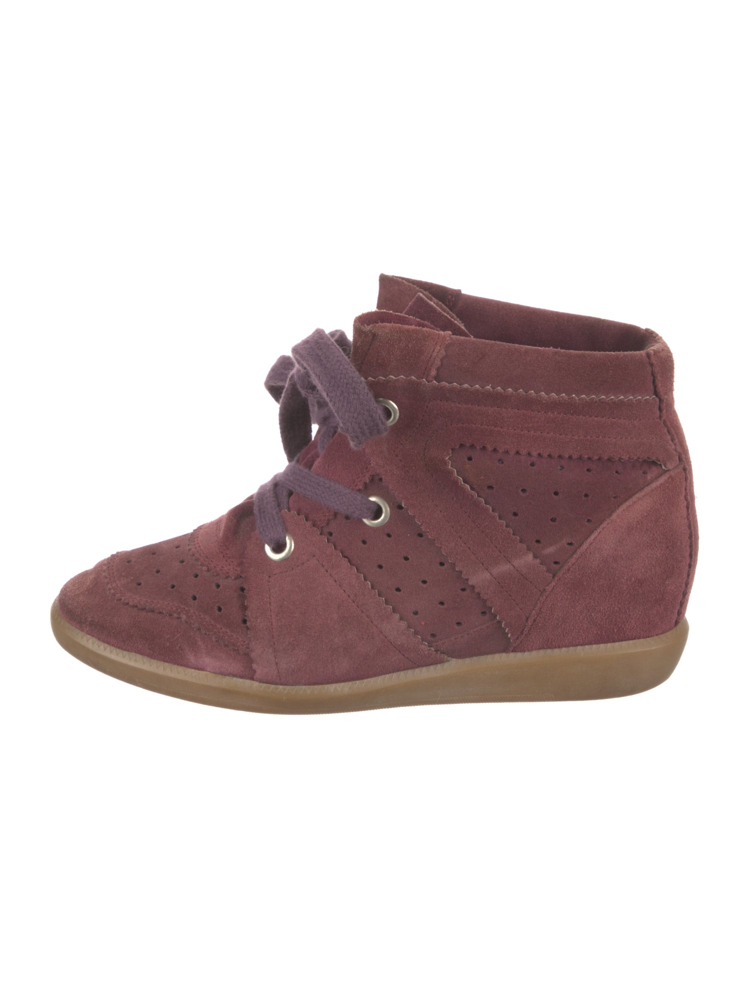 Isabel Marant Suede Wedge Sneakers