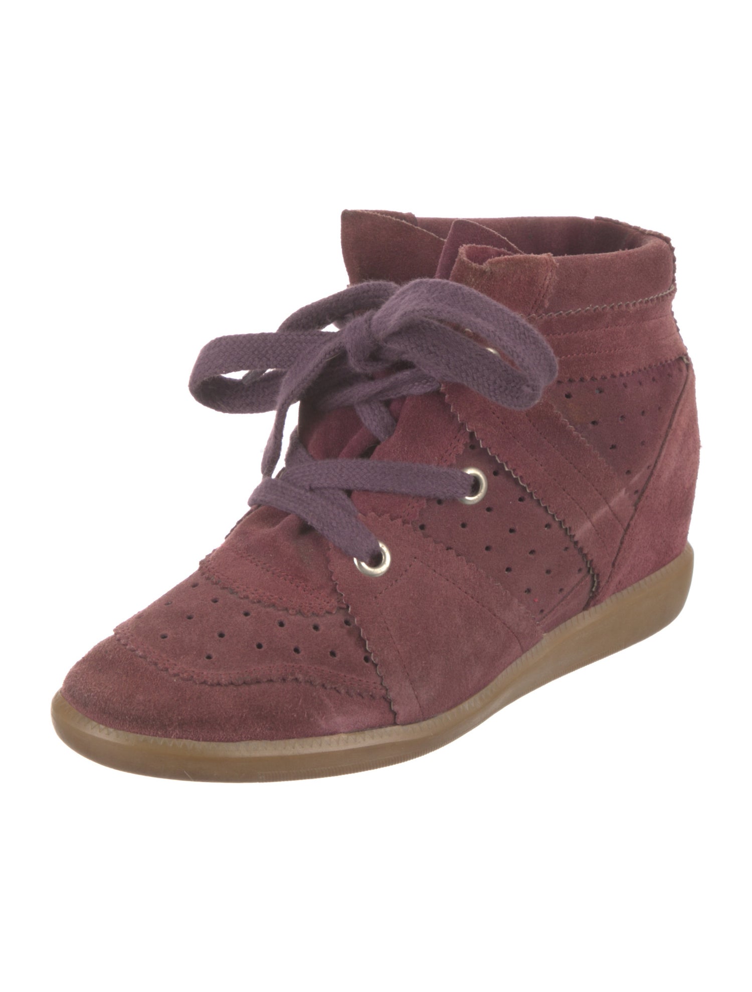 Isabel Marant Suede Wedge Sneakers