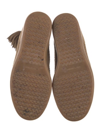 Isabel Marant Suede Lasercut Accents Wedge Sneakers