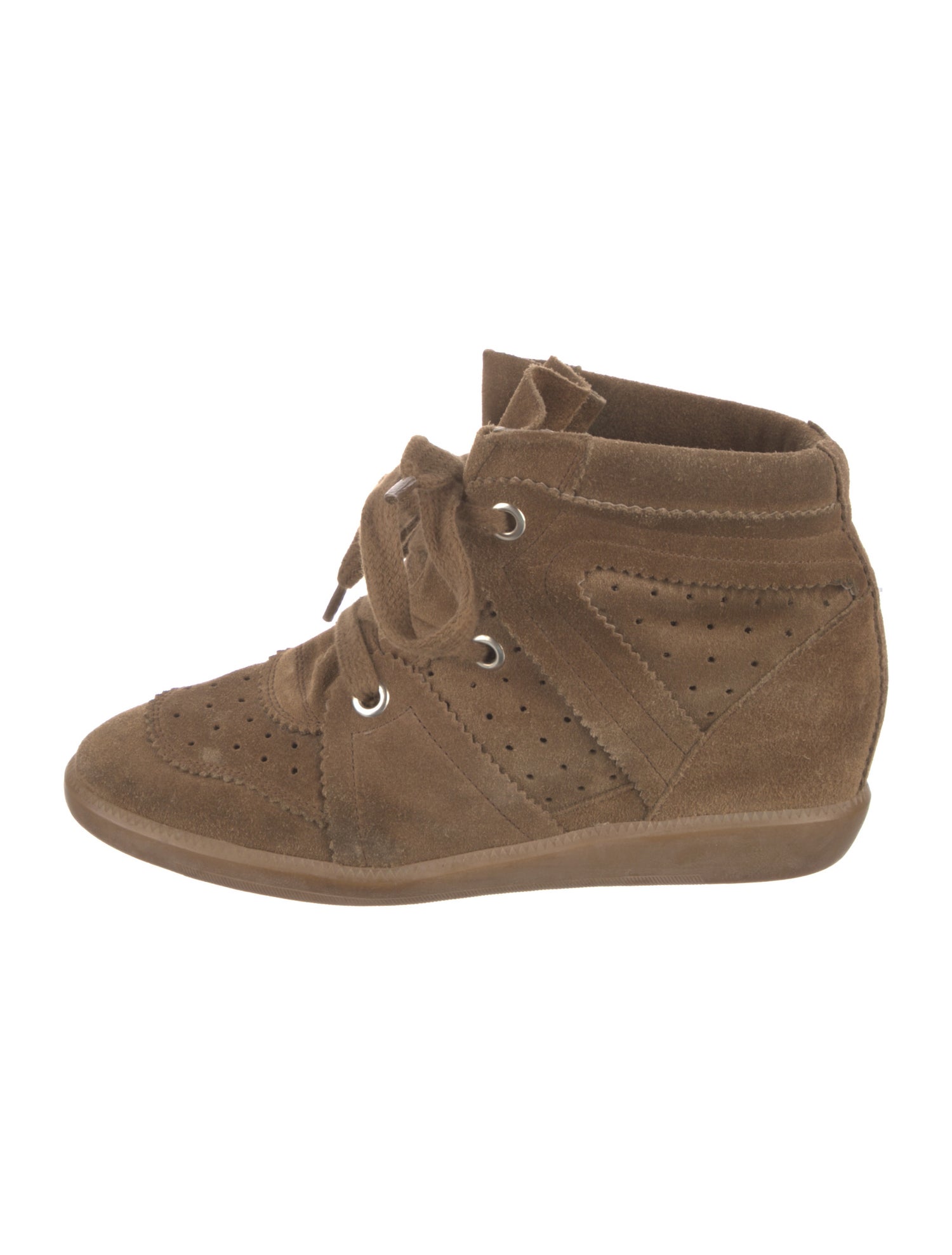 Isabel Marant Suede Wedge Sneakers