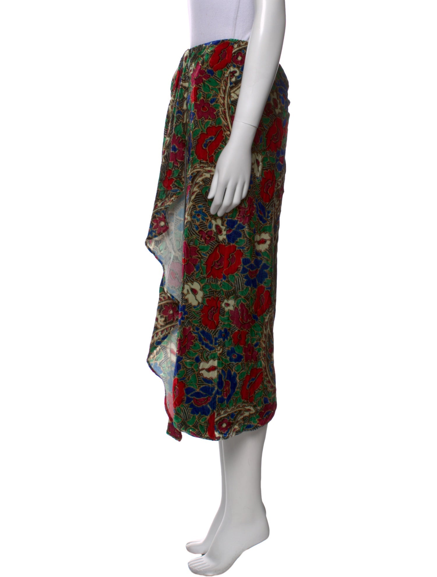 Isabel Marant Paisley Print Midi Length Skirt w/ Tags