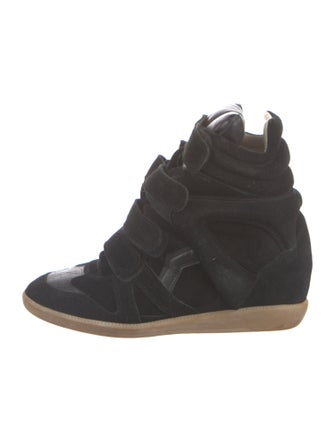 Isabel Marant Suede Wedge Sneakers