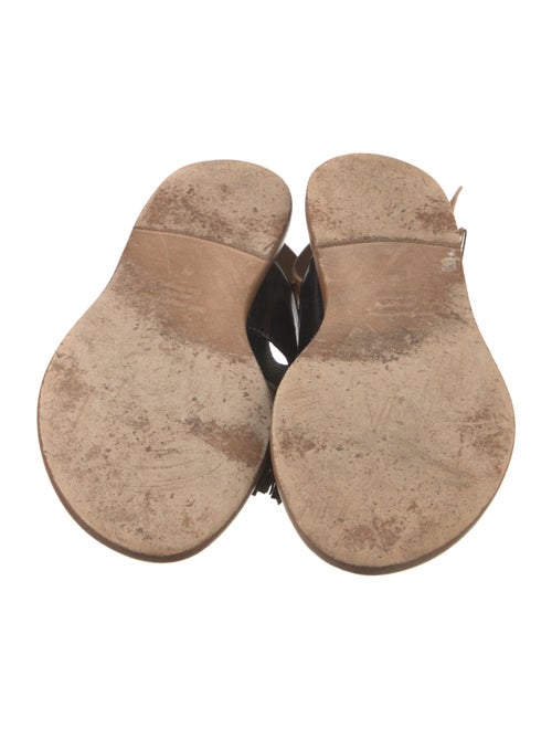 Étoile Isabel Marant Leather Colorblock Pattern Slides