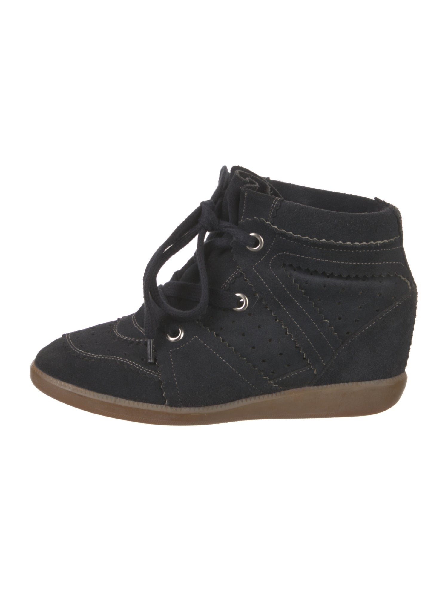 Isabel Marant Suede Wedge Sneakers