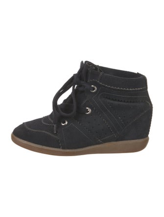 Isabel Marant Suede Wedge Sneakers