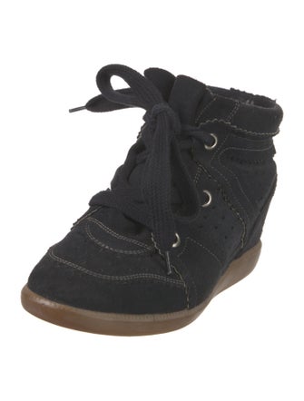 Isabel Marant Suede Wedge Sneakers
