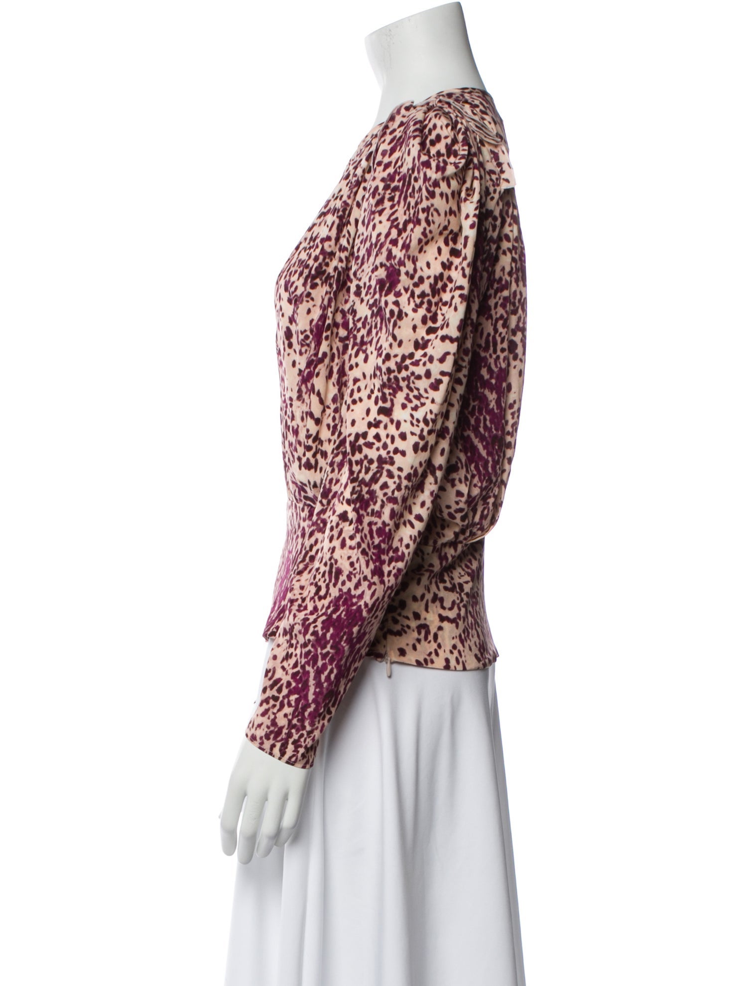 Isabel Marant Silk Animal Print Blouse w/ Tags