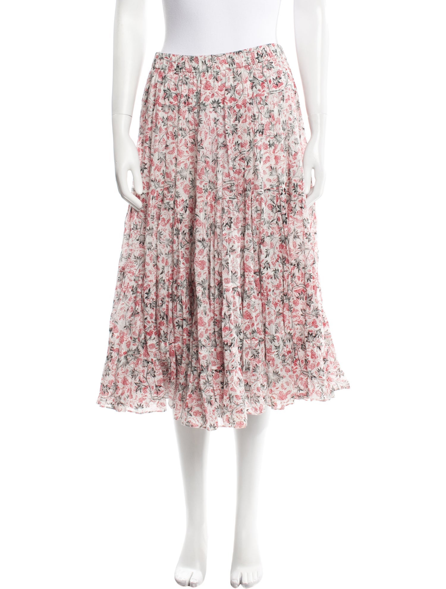 Isabel Marant Floral Print Midi Length Skirt