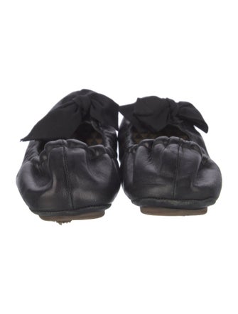 Isabel Marant Leather Bow Accents Flats