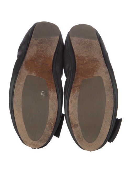 Isabel Marant Leather Bow Accents Flats