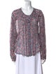 Isabel Marant Silk Floral Print Blouse