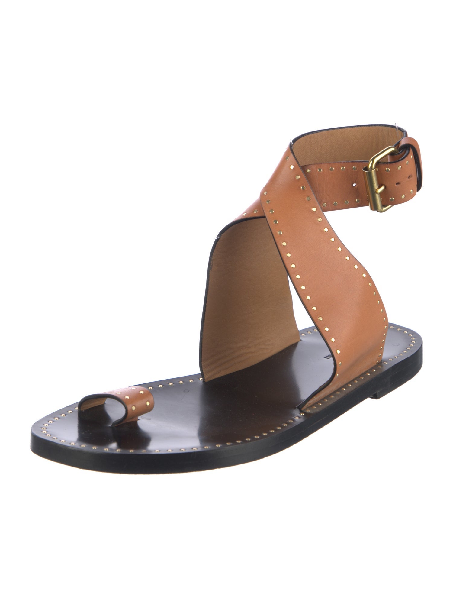 Isabel Marant Leather Studded Accents Sandals