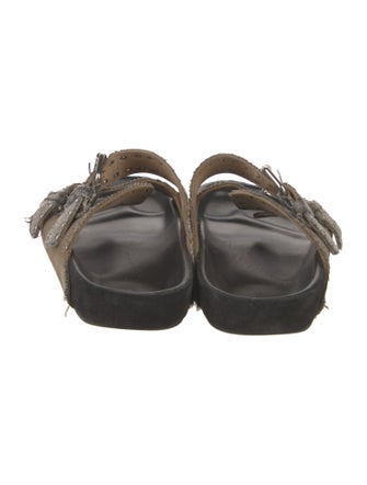 Isabel Marant Suede Printed Slides