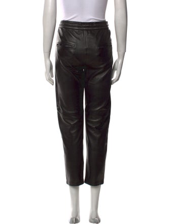 Isabel Marant Lambskin Straight Leg Pants