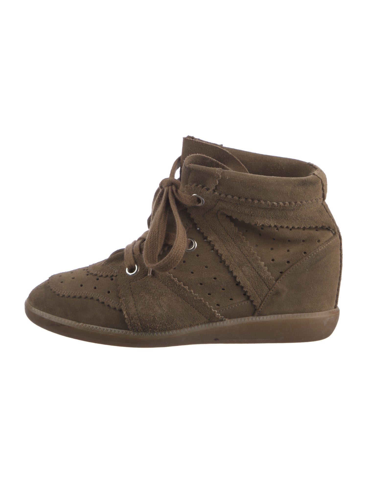 Isabel Marant Suede Wedge Sneakers