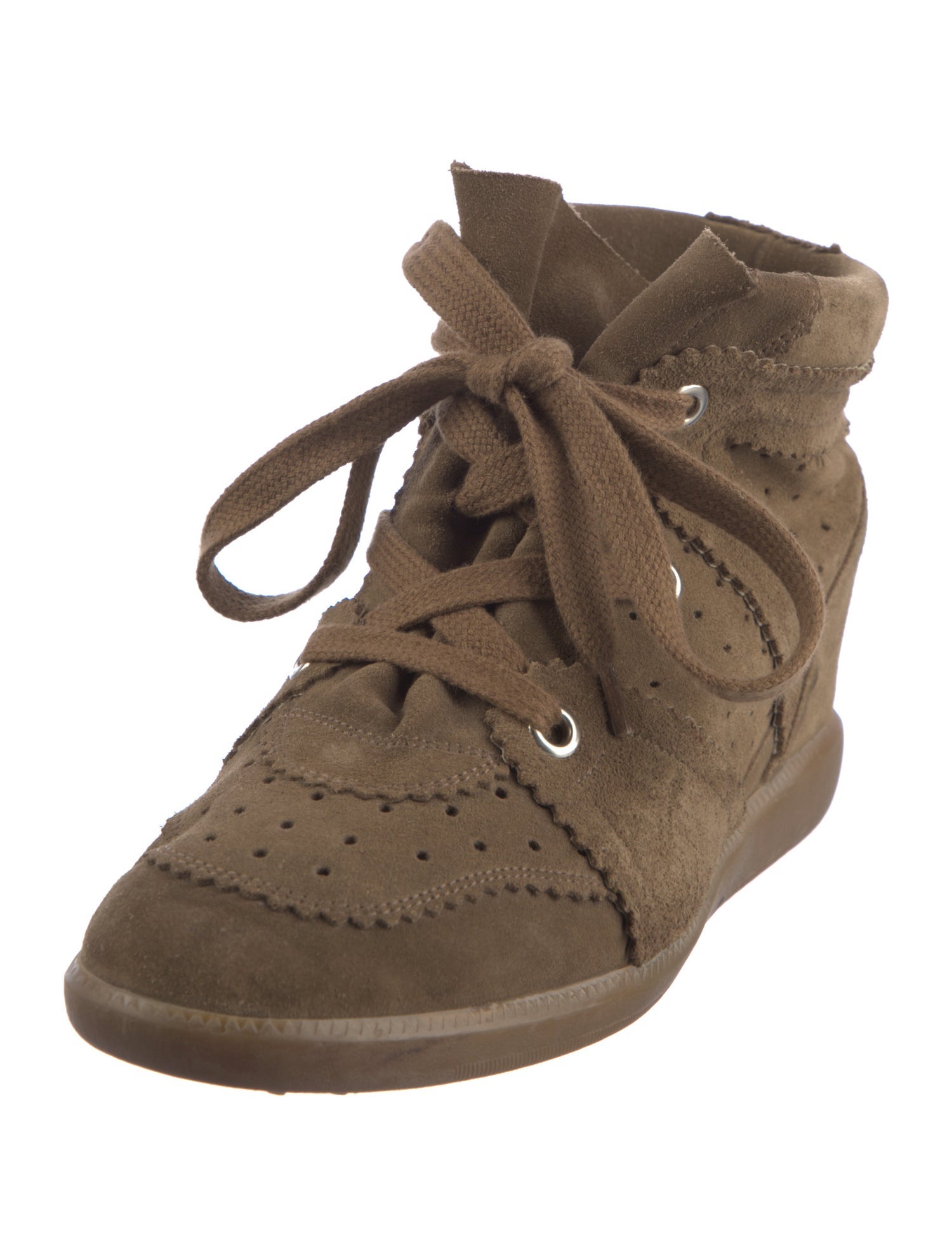 Isabel Marant Suede Wedge Sneakers