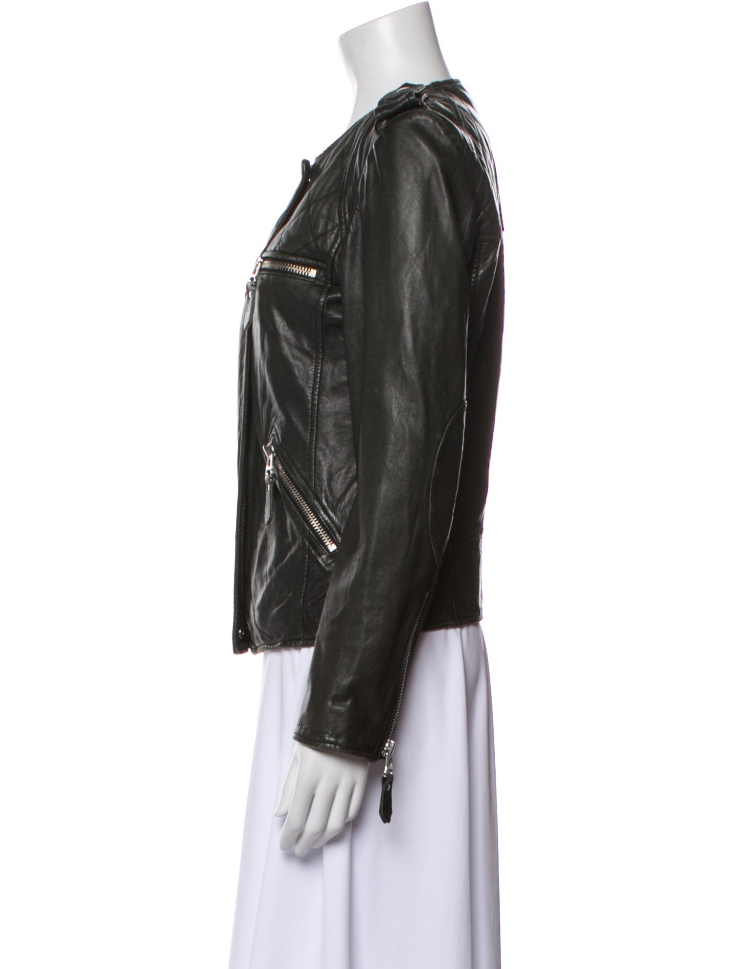 Étoile Isabel Marant Lamb Leather Biker Jacket
