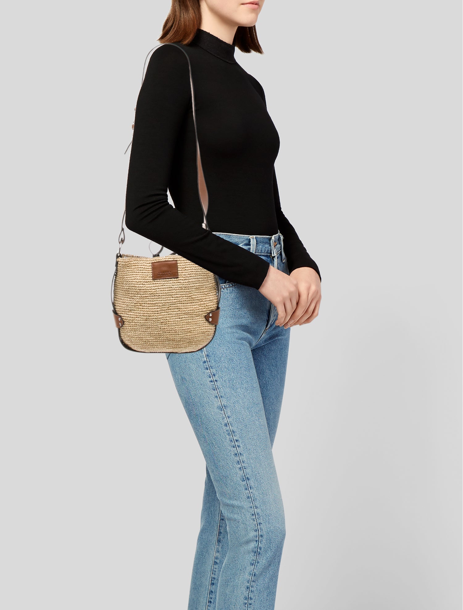 Isabel Marant Raffia Crossbody Bag