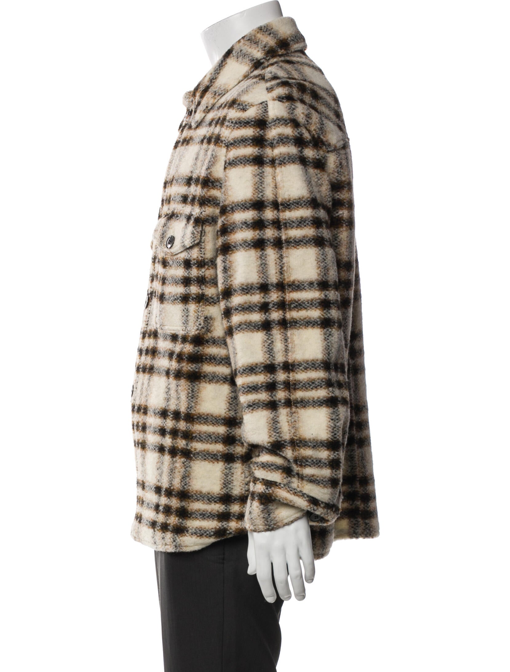 Isabel Marant Wool Plaid Print Jacket